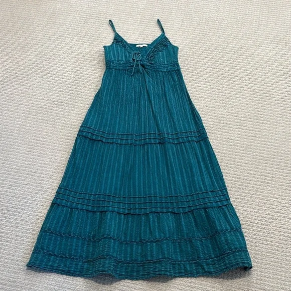 Z Supply Divinity Maxi Dress Teal - Picture 4 of 6